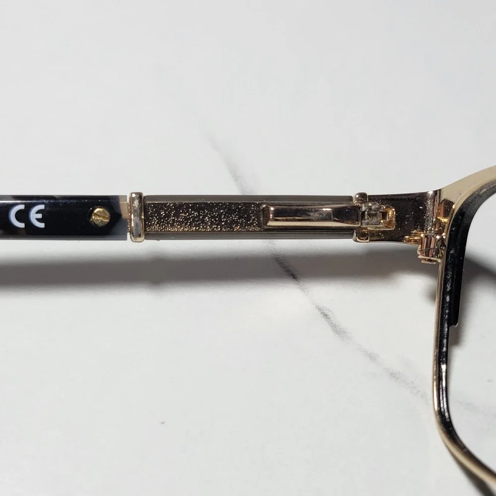 Kate Spade Laurianne WR7 Black Gold Tortoise Eyeglass Frames 52-16-140